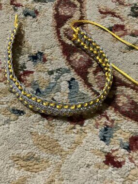 Yellow Handmade Pop Tabs Headband